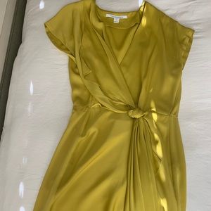 DVF (Diane Von Furstenburg) Wrap Dress -Chartreuse